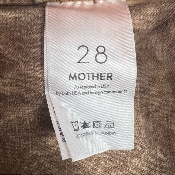 MOTHER Jeans The Swiss Army Desperado Heel Jeans in Tan Sz 28 NWT - Picture 11 of 16